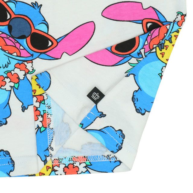 【ベビードール】ミッキー ドナルド 総柄 Tシャツ&ハーフパンツ 2点セット 0482K / ベビーサイズ キッズ トップス ボトムス 半袖 短パン 半ズボン ウエスト総ゴム ゴム穴付 上下セットアップ コーデセット