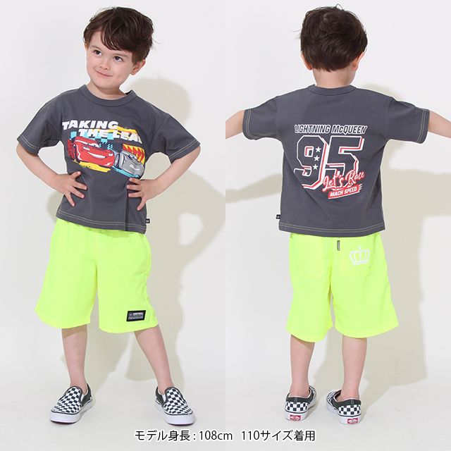 【ベビードール】カーズ ヴィンテージ風Tシャツ 0511K / マックィーン ジャクソン・ストーム ベビーサイズ キッズ トップス 半袖 クルーネック カットソー