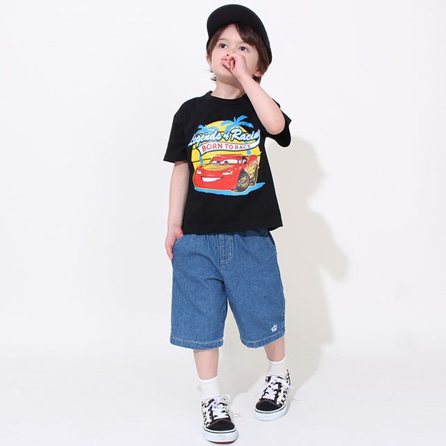 【ベビードール】カーズ サーフTシャツ 0512K / マックィーン ベビーサイズ キッズ トップス 半袖 クルーネック カットソー
