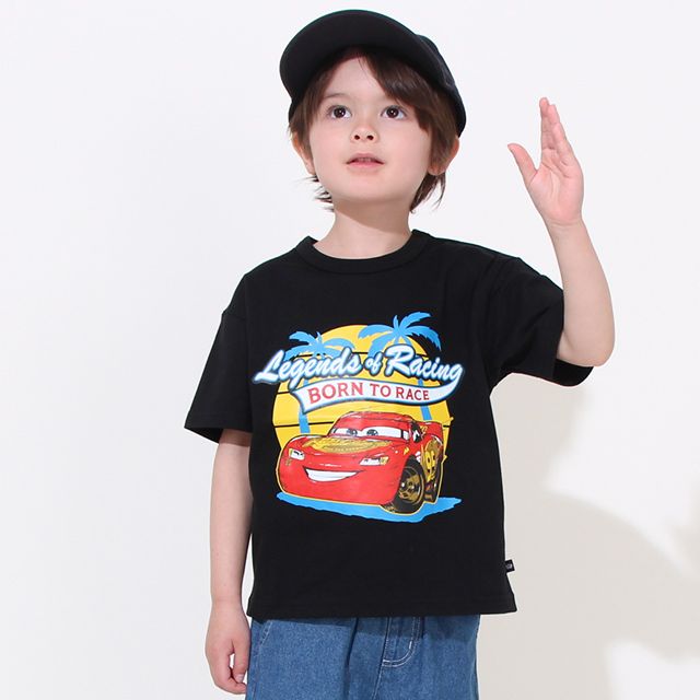 【ベビードール】カーズ サーフTシャツ 0512K / マックィーン ベビーサイズ キッズ トップス 半袖 クルーネック カットソー