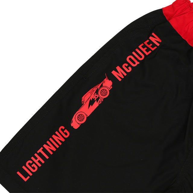 【ベビードール】カーズ サイドロゴハーフパンツ 0513K / マックィーン ベビーサイズ キッズ ボトム 半ズボン 短パン ウエスト総ゴム ゴム穴付 速乾