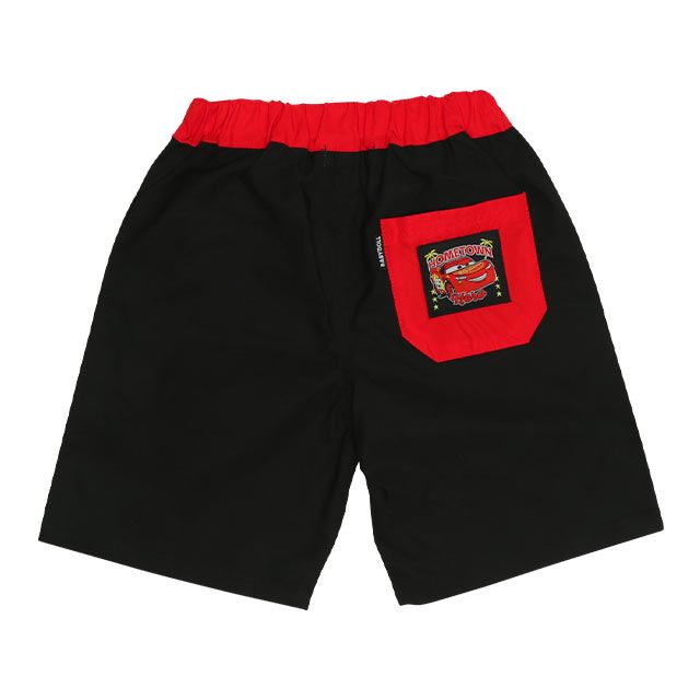 【ベビードール】カーズ サイドロゴハーフパンツ 0513K / マックィーン ベビーサイズ キッズ ボトム 半ズボン 短パン ウエスト総ゴム ゴム穴付 速乾