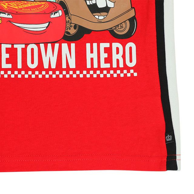 【ベビードール】カーズ サイド切り替えタンクトップ 0514K / マックィーン メーター ベビーサイズ キッズ トップス 袖なし クルーネックカットソー ノースリーブ 天竺素材 スポーティ