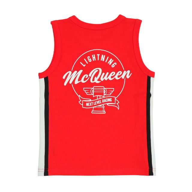 【ベビードール】カーズ サイド切り替えタンクトップ 0514K / マックィーン メーター ベビーサイズ キッズ トップス 袖なし クルーネックカットソー ノースリーブ 天竺素材 スポーティ