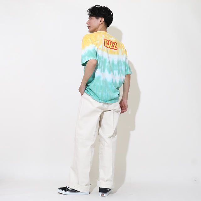 【ベビードール】バズ 親子お揃い タイダイキャラクターTシャツ 0517A / トイ・ストーリー 大人 ユニセックス 男女兼用 リンクコーデ ペアルック 親子コーデ トップス 半袖