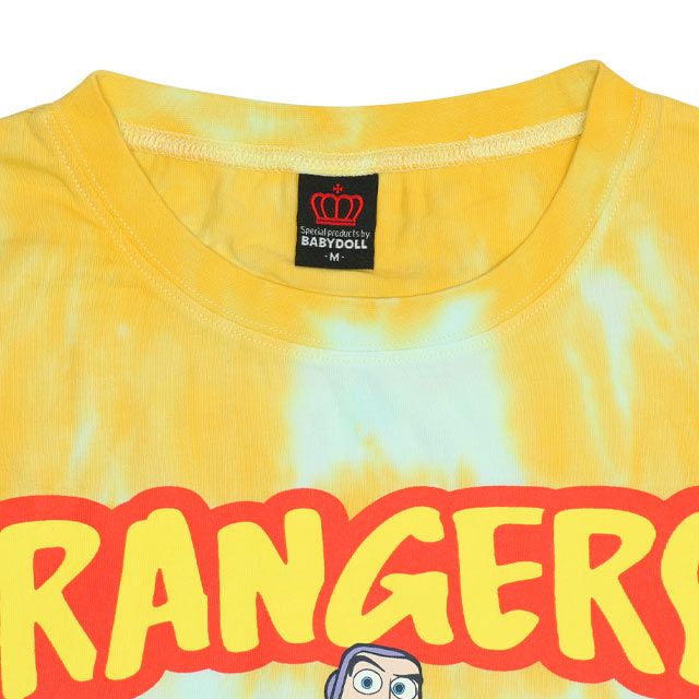 【ベビードール】ウッディ 親子お揃い タイダイキャラクターTシャツ 0517A / トイストーリー 大人 ユニセックス 男女兼用 リンクコーデ ペアルック 親子コーデ トップス 半袖