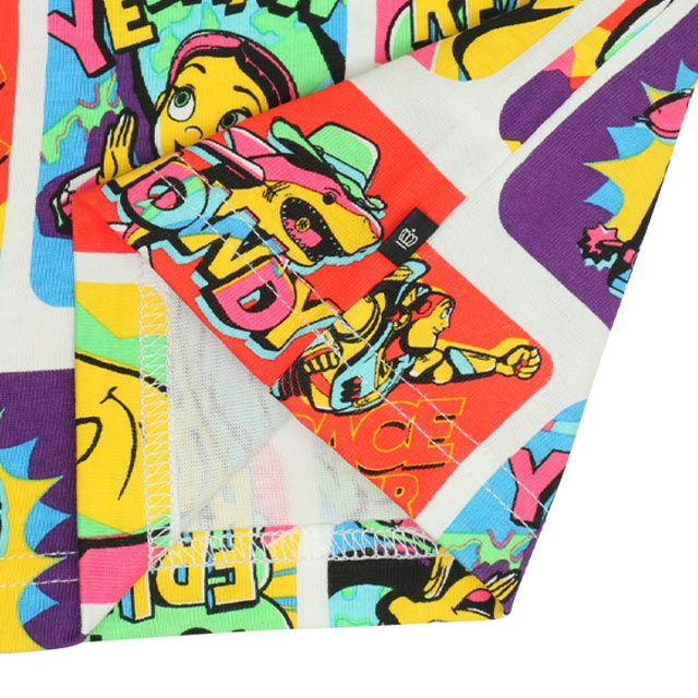 【ベビードール】親子お揃い トイ・ストーリー 総柄Tシャツ 0519K / ウッディ バズ リトルグリーンメン ジェシー レックス ベビーサイズ キッズ リンクコーデ ペアルック 親子コーデ おそろい トップス 半袖 天竺素材