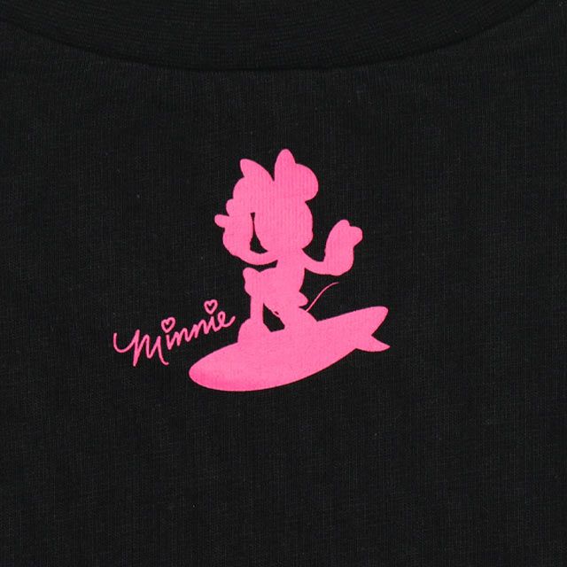 【ベビードール】ミニー 親子お揃い サーフTシャツ 0539K / ベビーサイズ キッズ リンクコーデ ペアルック 親子コーデ トップス 半袖 天竺素材 リゾート