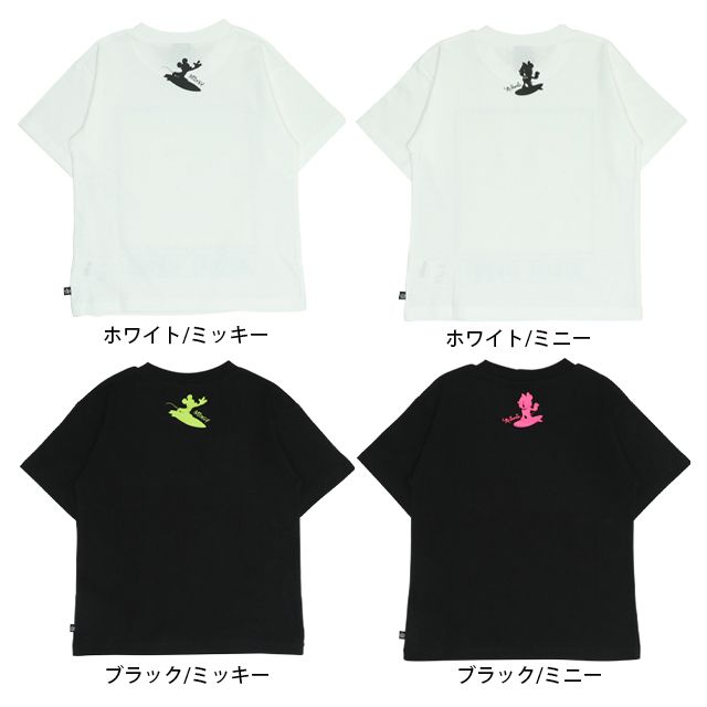 【ベビードール】ミニー 親子お揃い サーフTシャツ 0539K / ベビーサイズ キッズ リンクコーデ ペアルック 親子コーデ トップス 半袖 天竺素材 リゾート