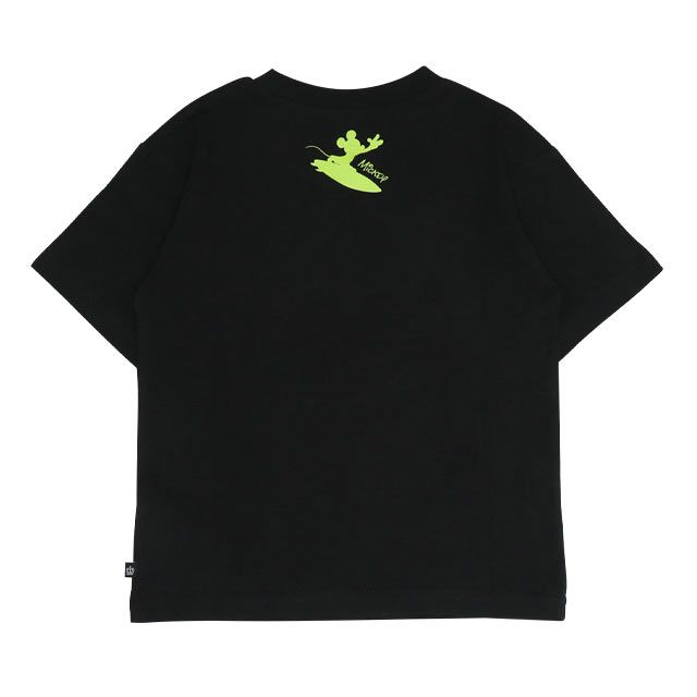 【ベビードール】ミッキー 親子お揃い サーフTシャツ 0539K / ベビーサイズ キッズ リンクコーデ ペアルック 親子コーデ トップス 半袖 天竺素材 リゾート