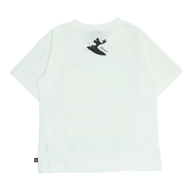 【ベビードール】ミッキー 親子お揃い サーフTシャツ 0539K / ベビーサイズ キッズ リンクコーデ ペアルック 親子コーデ トップス 半袖 天竺素材 リゾート