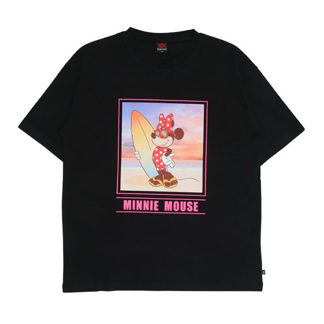 【ベビードール】ミニー 親子お揃い サーフTシャツ 0539A / 大人 ユニセックス 男女兼用 リンクコーデ ペアルック 親子コーデ トップス 半袖 天竺素材 リゾート