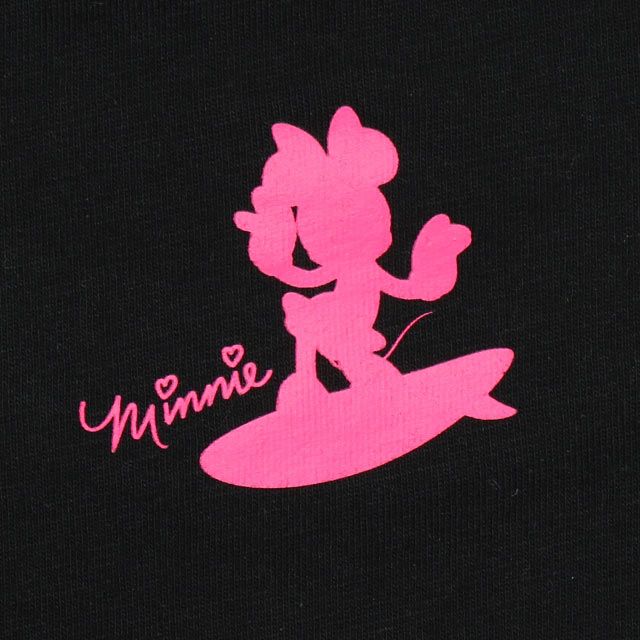 【ベビードール】ミニー 親子お揃い サーフTシャツ 0539A / 大人 ユニセックス 男女兼用 リンクコーデ ペアルック 親子コーデ トップス 半袖 天竺素材 リゾート