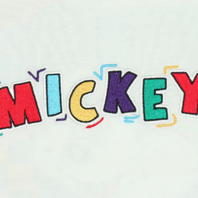【ベビードール】ミッキー 親子お揃い バックキャラクターTシャツ 0540K / ベビーサイズ キッズ リンクコーデ ペアルック 親子コーデ トップス 半袖 天竺素材 ヒョウ柄