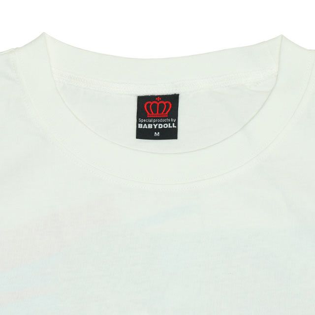 【ベビードール】ミニー 親子お揃い バックキャラクターTシャツ 0540A / 大人 ユニセックス 男女兼用 リンクコーデ ペアルック 親子コーデ トップス 半袖 天竺素材 ヒョウ柄