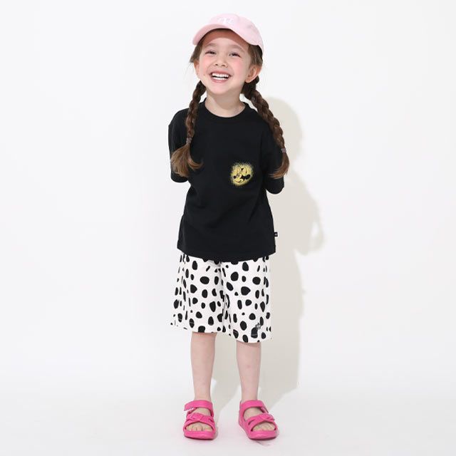 【ベビードール】ミニー 親子お揃い 箔キャラクターTシャツ 0541K / ベビーサイズ キッズ リンクコーデ ペアルック 親子コーデ トップス 半袖 天竺素材 ゴージャス ゴールド