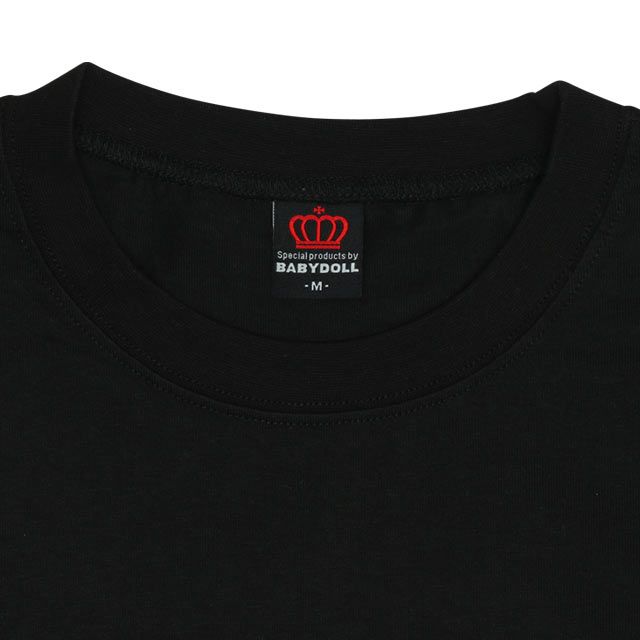 【ベビードール】ミニー 親子お揃い 箔キャラクターTシャツ 0541A / 大人 ユニセックス 男女兼用 リンクコーデ ペアルック 親子コーデ トップス 半袖 天竺素材 ゴージャス ゴールド