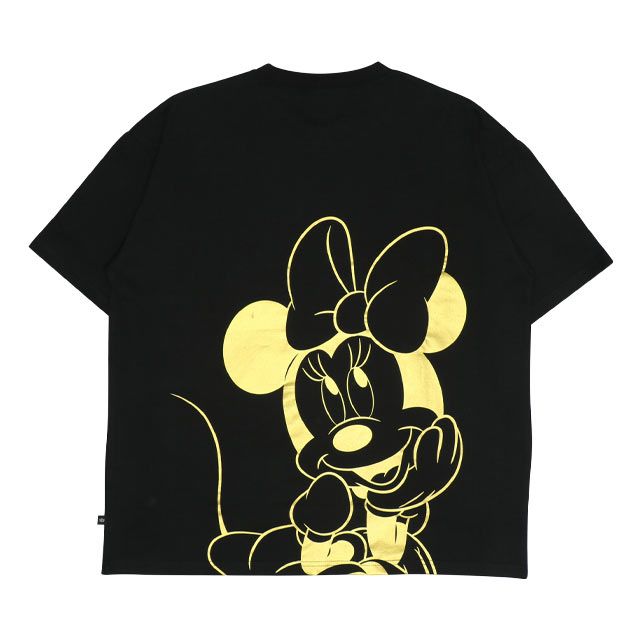 【ベビードール】ミニー 親子お揃い 箔キャラクターTシャツ 0541A / 大人 ユニセックス 男女兼用 リンクコーデ ペアルック 親子コーデ トップス 半袖 天竺素材 ゴージャス ゴールド