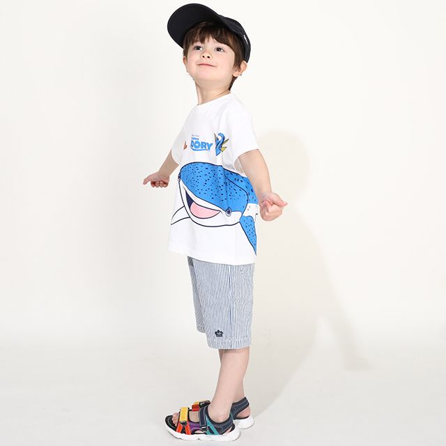 【ベビードール】親子お揃い ファインディング・ドリー 限定Tシャツ 0568K / ドリー デスティニー ニモ ベビーサイズ キッズ リンクコーデ ペアルック 親子コーデ トップス 半袖 天竺素材