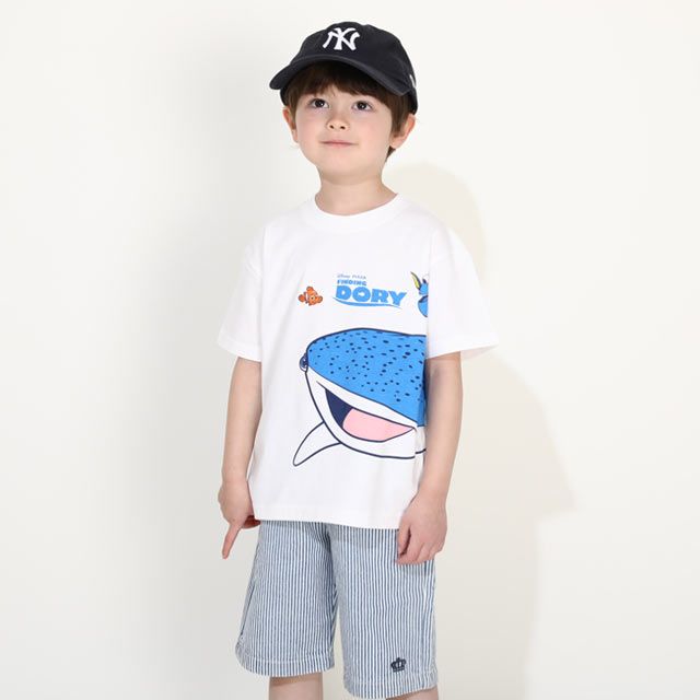 【ベビードール】親子お揃い ファインディング・ドリー 限定Tシャツ 0568K / ドリー デスティニー ニモ ベビーサイズ キッズ リンクコーデ ペアルック 親子コーデ トップス 半袖 天竺素材