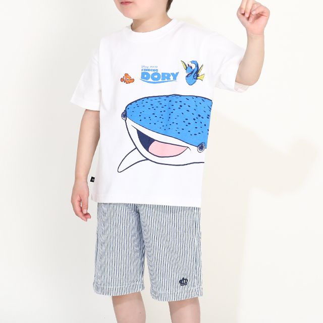 【ベビードール】親子お揃い ファインディング・ドリー 限定Tシャツ 0568K / ドリー デスティニー ニモ ベビーサイズ キッズ リンクコーデ ペアルック 親子コーデ トップス 半袖 天竺素材