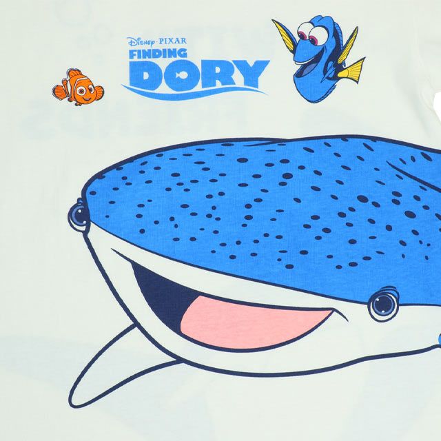【ベビードール】親子お揃い ファインディング・ドリー 限定Tシャツ 0568A / ドリー デスティニー ニモ 大人 ユニセックス 男女兼用 リンクコーデ ペアルック 親子コーデ トップス 半袖 天竺素材