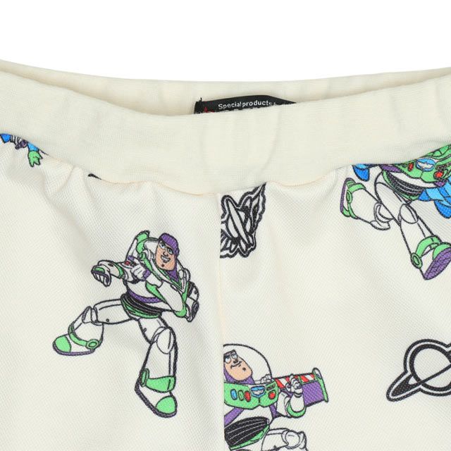 【ベビードール】バズ メッシュ総柄 ハーフパンツ 0569K （トップス別売） / トイ・ストーリー リトルグリーンメン ベビーサイズ キッズ ボトム 短パン ウエスト総ゴム インナーパンツ付き セットアップアイテム