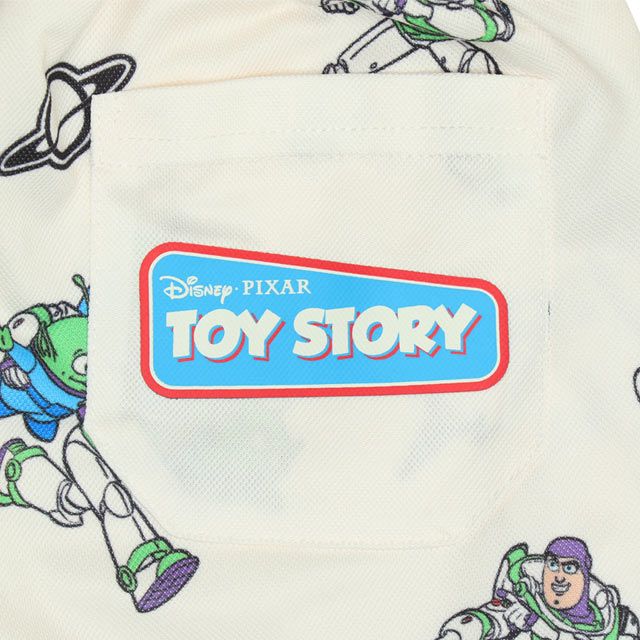 【ベビードール】バズ メッシュ総柄 ハーフパンツ 0569K （トップス別売） / トイ・ストーリー リトルグリーンメン ベビーサイズ キッズ ボトム 短パン ウエスト総ゴム インナーパンツ付き セットアップアイテム