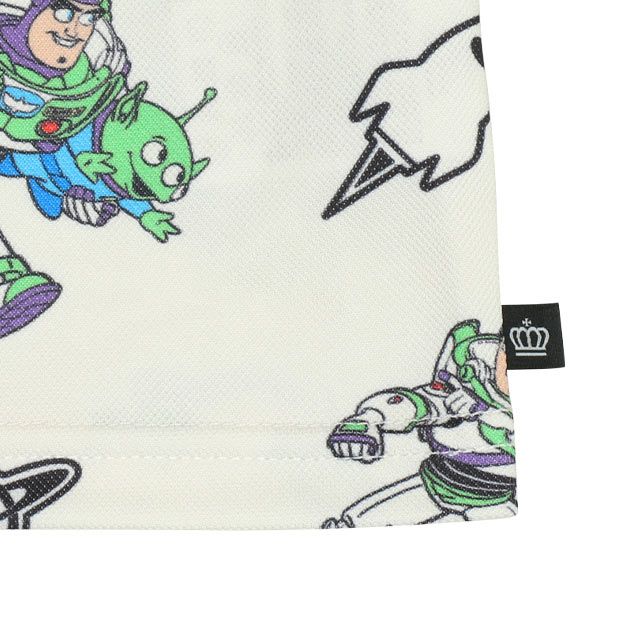 【ベビードール】バズ メッシュ総柄 Tシャツ 0570K （ボトムス別売） / トイ・ストーリー リトルグリーンメン ベビーサイズ キッズ トップス 半袖 セットアップアイテム