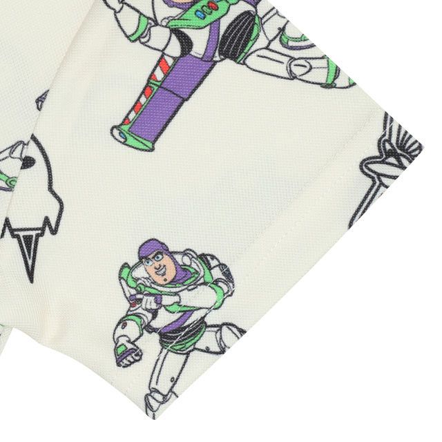 【ベビードール】バズ メッシュ総柄 Tシャツ 0570K （ボトムス別売） / トイ・ストーリー リトルグリーンメン ベビーサイズ キッズ トップス 半袖 セットアップアイテム