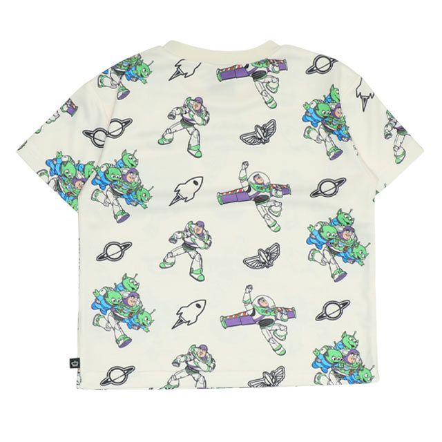 【ベビードール】バズ メッシュ総柄 Tシャツ 0570K （ボトムス別売） / トイ・ストーリー リトルグリーンメン ベビーサイズ キッズ トップス 半袖 セットアップアイテム
