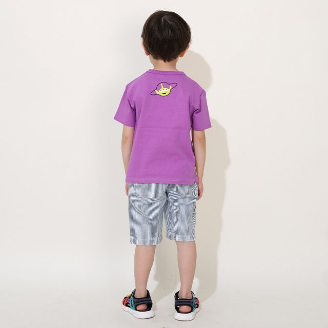 【ベビードール】リトルグリーンメン BIGキャラ Tシャツ 0573K / ベビーサイズ キッズ トップス 半袖 天竺素材 目立つ