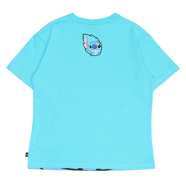 【ベビードール】スティッチ BIGキャラ Tシャツ 0573K / ベビーサイズ キッズ トップス 半袖 天竺素材 目立つ
