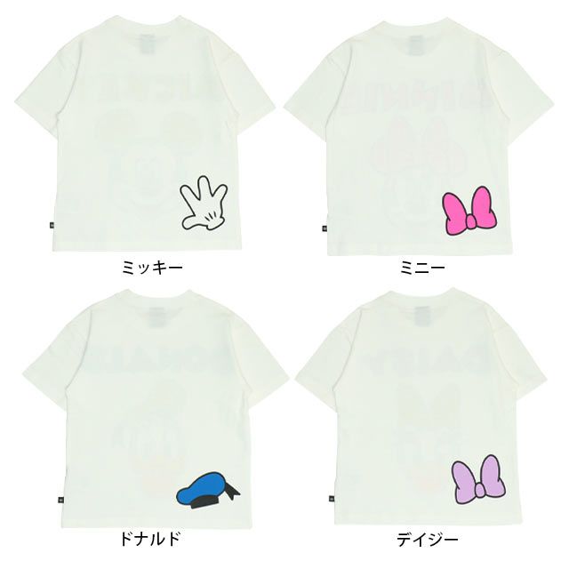 【ベビードール】ミニー 親子お揃い グラデーションキャラクター Tシャツ 0577K / ベビーサイズ キッズ リンクコーデ ペアルック 親子コーデ トップス 半袖 天竺素材