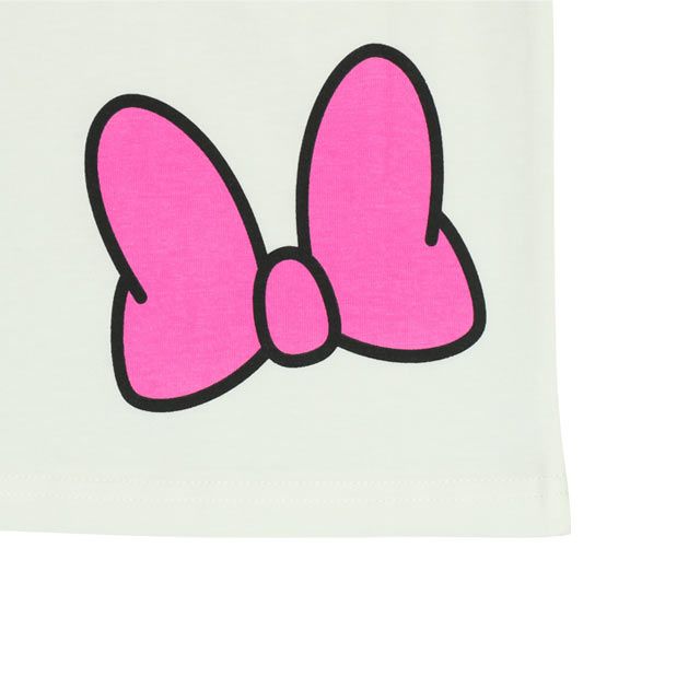 【ベビードール】ミニー 親子お揃い グラデーションキャラクター Tシャツ 0577A / 大人 ユニセックス 男女兼用 リンクコーデ ペアルック 親子コーデ トップス 半袖 天竺素材