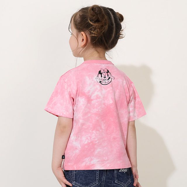 【ベビードール】ミニー タイダイキャラクター Tシャツ 0578K / ベビーサイズ キッズ トップス 半袖 天竺素材