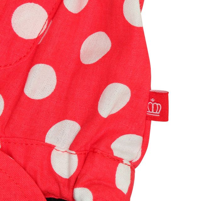 【ベビードール】ミニー デニムドッキングワンピース 0579K / ベビーサイズ キッズ ワンピ スカート ノースリーブ タンガリーシャツ チュール フリル ウエスト総ゴム ゴム穴付き 水玉模様 ガーリー