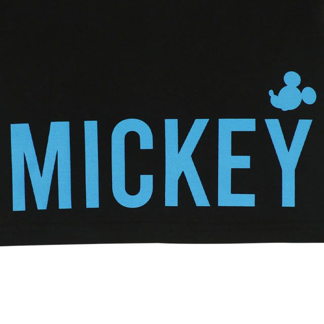 【ベビードール】ミッキー 親子お揃い ヒョウ柄キャラクター Tシャツ 0581K / ベビーサイズ キッズ リンクコーデ ペアルック 親子コーデ トップス 半袖 天竺素材 一部ラメプリント