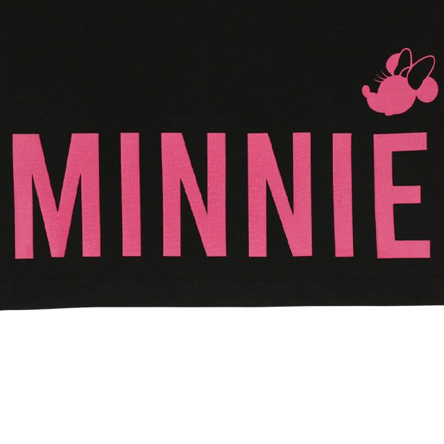 【ベビードール】ミニー 親子お揃い ヒョウ柄キャラクター Tシャツ 0581K / ベビーサイズ キッズ リンクコーデ ペアルック 親子コーデ トップス 半袖 天竺素材 一部ラメプリント