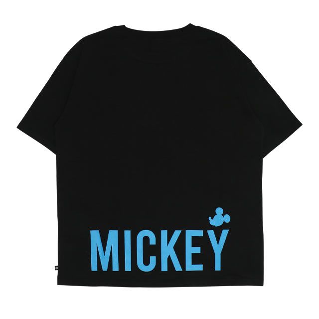 【ベビードール】ミッキー 親子お揃い ヒョウ柄キャラクター Tシャツ 0581A / 大人 ユニセックス 男女兼用 リンクコーデ ペアルック 親子コーデ トップス 半袖 天竺素材 一部ラメプリント