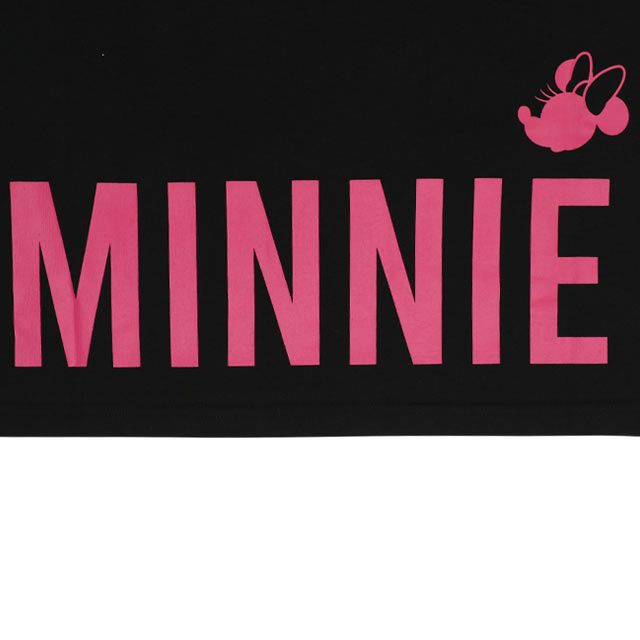 【ベビードール】ミニー 親子お揃い ヒョウ柄キャラクター Tシャツ 0581A / 大人 ユニセックス 男女兼用 リンクコーデ ペアルック 親子コーデ トップス 半袖 天竺素材 一部ラメプリント