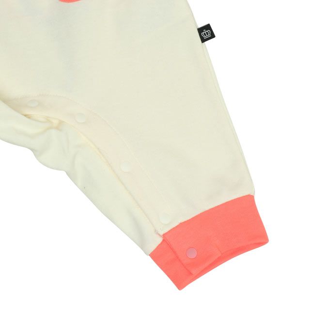 【ベビードール】ミニー おしりアップリケロンパース 0635B / 70-80cm ベビーサイズ 赤ちゃん 出産祝い 贈り物 プレゼント ベビー服 つなぎ 長袖 綿100%