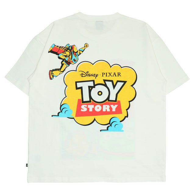 【ベビードール】親子お揃い トイ・ストーリー ポップ柄Tシャツ 0701A / ウッディ バズ リトルグリーンメン ジェシー レックス 大人 ユニセックス 男女兼用 リンクコーデ ペアルック 親子コーデ おそろい トップス 半袖 天竺素材