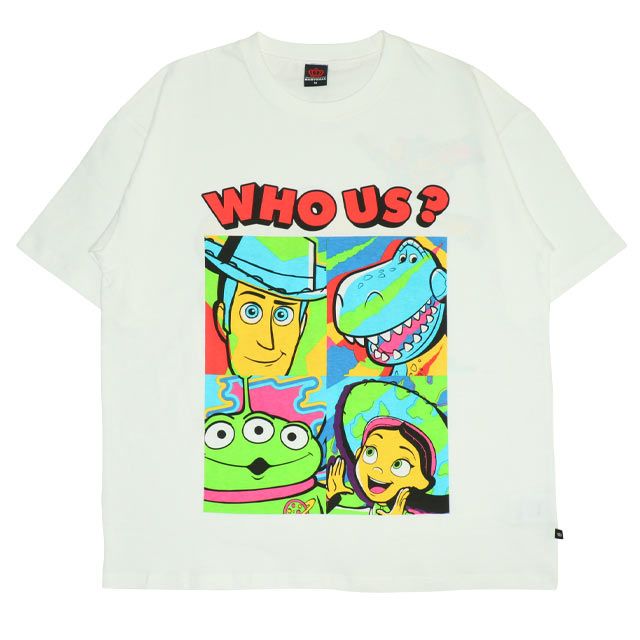 【ベビードール】親子お揃い トイ・ストーリー ポップ柄Tシャツ 0701A / ウッディ バズ リトルグリーンメン ジェシー レックス 大人 ユニセックス 男女兼用 リンクコーデ ペアルック 親子コーデ おそろい トップス 半袖 天竺素材