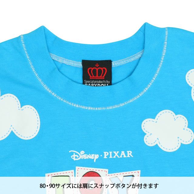 【ベビードール】トイ・ストーリー キャラクターTシャツ 0713K / ウッディ バズ リトルグリーンメン ジェシー レックス ベビーサイズ キッズ トップス 半袖 天竺素材