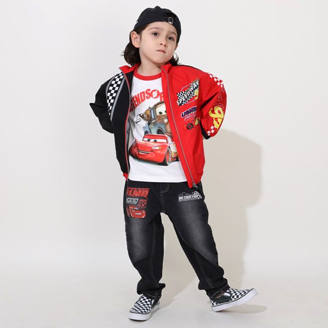 【ベビードール】カーズ 【合体】ウインドブレーカー 0715K / ベビーサイズ キッズ トップス 長袖 アウター 羽織り ブルゾン 撥水加工 ライトに反射する 別売のボアアウターとドッキング（合体）して冬でも大活躍