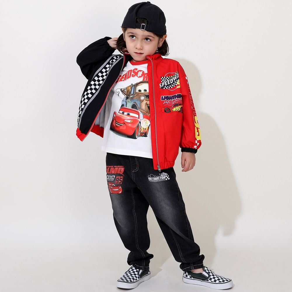 【ベビードール】カーズ 【合体】ウインドブレーカー 0715K / ベビーサイズ キッズ トップス 長袖 アウター 羽織り ブルゾン 撥水加工 ライトに反射する 別売のボアアウターとドッキング（合体）して冬でも大活躍