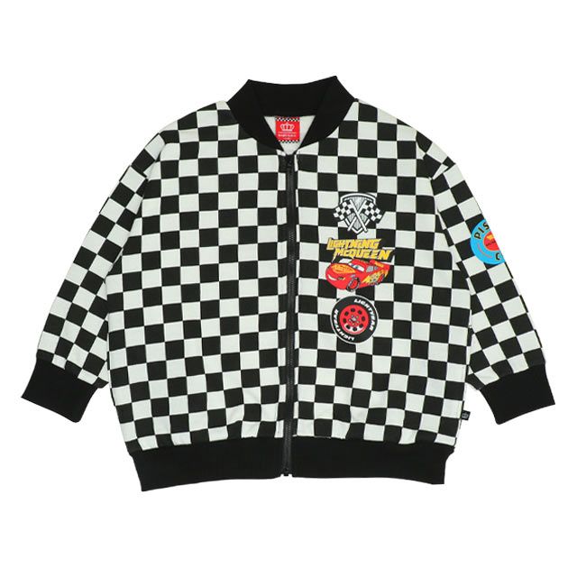 【ベビードール】カーズ スウェットジャケット 0718K / ベビーサイズ キッズ トップス 長袖 アウター 羽織り ブルゾン ポケットあり 春秋冬