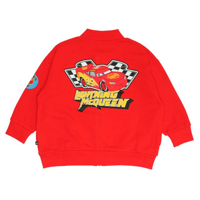 【ベビードール】カーズ スウェットジャケット 0718K / ベビーサイズ キッズ トップス 長袖 アウター 羽織り ブルゾン ポケットあり 春秋冬