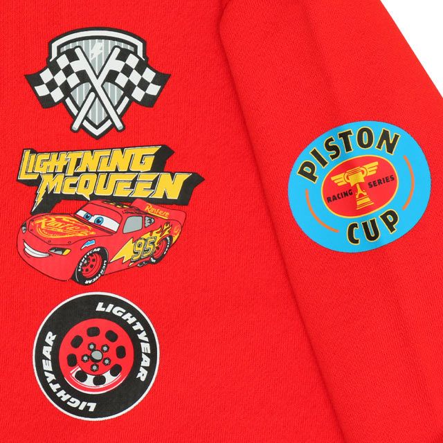 【ベビードール】カーズ スウェットジャケット 0718K / ベビーサイズ キッズ トップス 長袖 アウター 羽織り ブルゾン ポケットあり 春秋冬